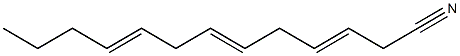 3,6,9-Tridecatrienenitrile Struktur