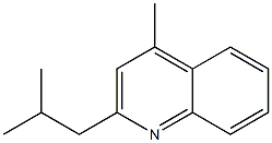 2-(2-Methylpropyl)-4-methylquinoline Struktur