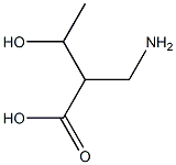 2-(Aminomethyl)-3-hydroxybutyric acid Struktur