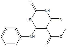 6-Anilino-1,2,3,4-tetrahydro-2,4-dioxopyrimidine-5-carboxylic acid methyl ester Structure