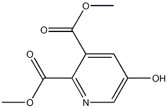 5-Hydroxypyridine-2,3-dicarboxylic acid dimethyl ester Struktur