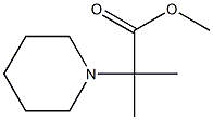 2-Methyl-2-piperidinopropionic acid methyl ester Struktur