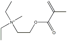 Diethyl[2-(methacryloyloxy)ethyl](methyl)aminium Struktur