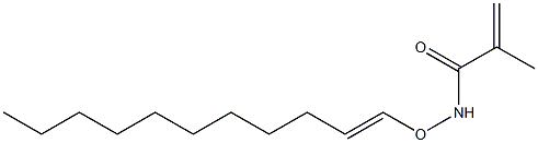 N-(1-Undecenyloxy)methacrylamide Struktur