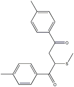 1,4-Bis(4-methylphenyl)-2-methylthio-1,4-butanedione Struktur