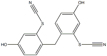 4,4'-Methylenebis(3-thiocyanatophenol) Struktur