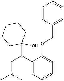 1-[1-(2-Benzyloxyphenyl)-2-dimethylaminoethyl]cyclohexanol Struktur