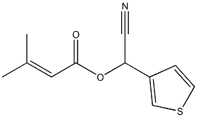 3-Methyl-2-butenoic acid cyano(3-thienyl)methyl ester Struktur