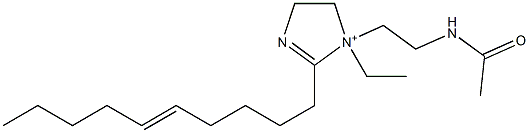 1-[2-(Acetylamino)ethyl]-2-(5-decenyl)-1-ethyl-2-imidazoline-1-ium Struktur