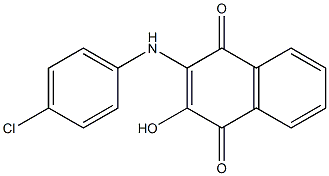 2-Hydroxy-3-(4-chloroanilino)-1,4-naphthoquinone Struktur