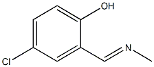 4-Chloro-2-[(methylimino)methyl]phenol Struktur