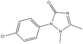 2-(4-Chlorophenyl)-1,5-dimethyl-1,2-dihydro-3H-1,2,4-triazol-3-one Struktur