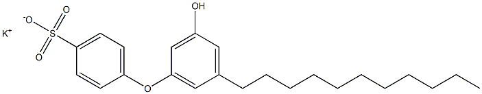 3'-Hydroxy-5'-undecyl[oxybisbenzene]-4-sulfonic acid potassium salt Struktur