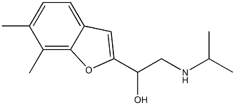 2-Isopropylamino-1-(6,7-dimethylbenzofuran-2-yl)ethanol Struktur