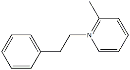 2-Methyl-1-(2-phenylethyl)pyridinium Struktur