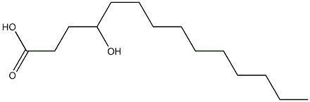 4-Hydroxytetradecanoic acid Struktur