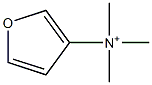 N,N,N-Trimethyl-3-furanaminium Struktur