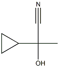 2-Hydroxy-2-cyclopropylpropanenitrile Struktur