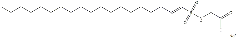 N-(1-Nonadecenylsulfonyl)glycine sodium salt Struktur