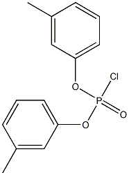 Chlorophosphonic acid=bis(m-tolyl) ester Struktur