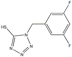 1-(3,5-Difluorobenzyl)-1H-tetrazole-5-thiol Struktur