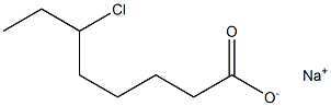 6-Chlorooctanoic acid sodium salt Struktur