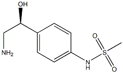 (S)-2-Amino-1-[4-[(methylsulfonyl)amino]phenyl]ethanol Struktur