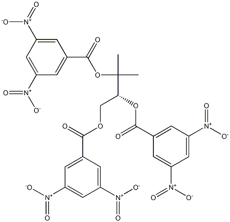 [R,(+)]-3-Methyl-1,2,3-butanetriol 1,2,3-tris(3,5-dinitrobenzoate) Struktur