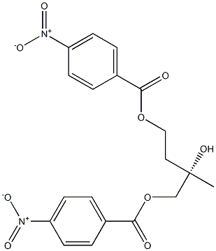 [S,(+)]-2-Methyl-1,2,4-butanetriol 1,4-bis(p-nitrobenzoate) Struktur