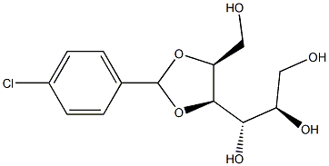 4-O,5-O-(4-Chlorobenzylidene)-L-glucitol Struktur