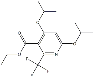 4,6-Di(isopropyloxy)-2-trifluoromethylpyridine-3-carboxylic acid ethyl ester Struktur