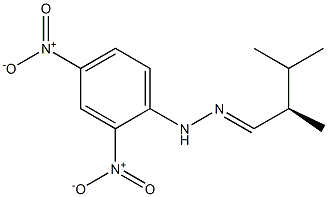 [R,(-)]-2,3-Dimethylbutyraldehyde 2,4-dinitrophenylhydrazone Struktur