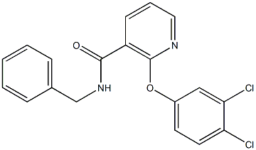 N-Benzyl-2-(3,4-dichlorophenoxy)nicotinamide Struktur