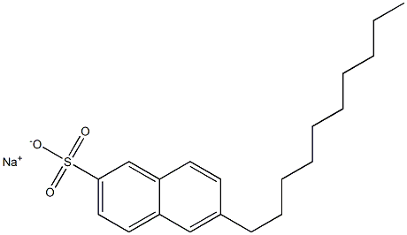 6-Decyl-2-naphthalenesulfonic acid sodium salt Struktur