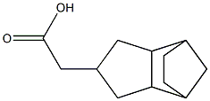 (Tricyclo[5.2.1.02,6]dec-4-yl)acetic acid Struktur