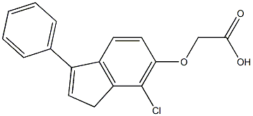 [(7-Chloro-3-phenyl-1H-inden-6-yl)oxy]acetic acid Struktur