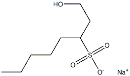 1-Hydroxyoctane-3-sulfonic acid sodium salt Struktur