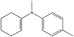 N-(1-Cyclohexen-1-yl)-N-methyl-4-methylaniline Struktur