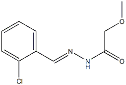 N'-(2-Chlorobenzylidene)methoxyacetohydrazide Struktur