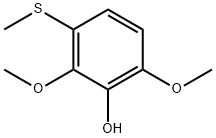 2,6-Dimethoxy-3-(methylthio)phenol Struktur