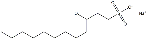 3-Hydroxydodecane-1-sulfonic acid sodium salt Struktur