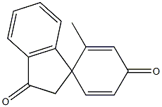 2',3'-Dihydro-2-methylspiro[cyclohexa-2,5-diene-1,1'-[1H]indene]-3',4-dione Struktur