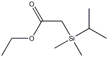 2-[Dimethyl(isopropyl)silyl]acetic acid ethyl ester Struktur