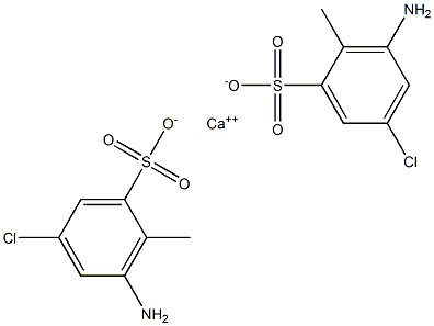 Bis(3-amino-5-chloro-2-methylbenzenesulfonic acid)calcium salt Struktur