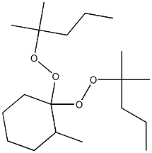 2-Methyl-1,1-bis(1,1-dimethylbutylperoxy)cyclohexane Struktur