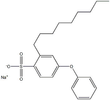 2-Nonyl-4-phenoxybenzenesulfonic acid sodium salt Struktur