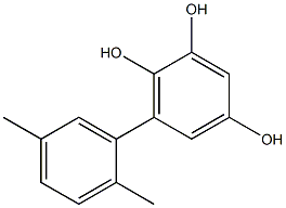 6-(2,5-Dimethylphenyl)-1,2,4-benzenetriol Struktur