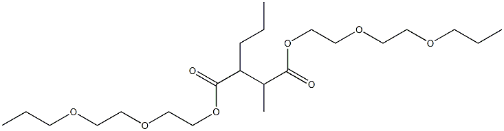 2-Methyl-3-propylsuccinic acid bis[2-(2-propoxyethoxy)ethyl] ester Struktur