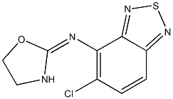 5-Chloro-4-[(oxazolidin-2-ylidene)amino]-2,1,3-benzothiadiazole Struktur