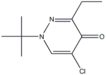 1-(tert-Butyl)-5-chloro-3-ethyl-pyridazin-4(1H)-one Struktur